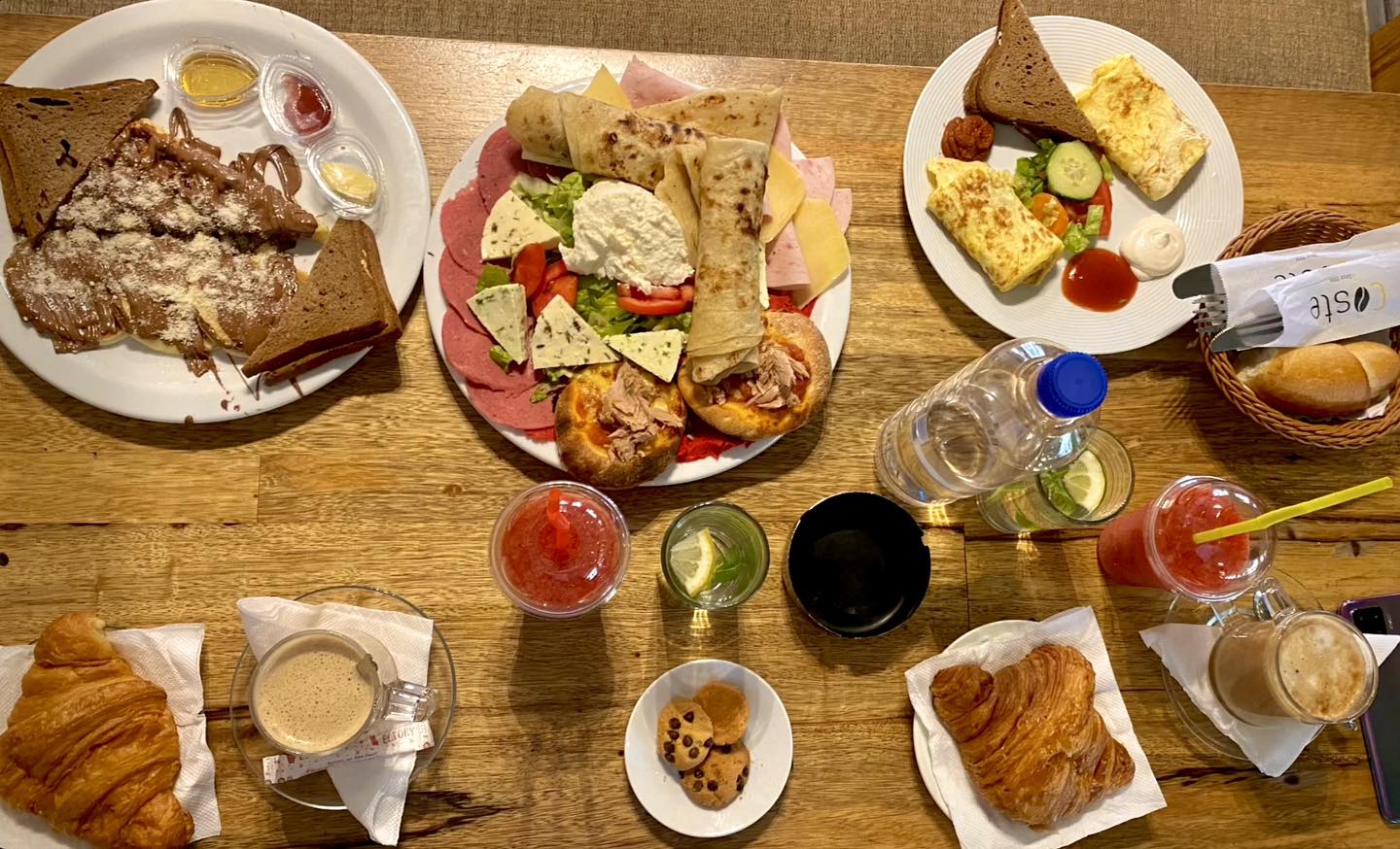 COSTE slow brunch — croissants, crepes, charcuterie, coffee